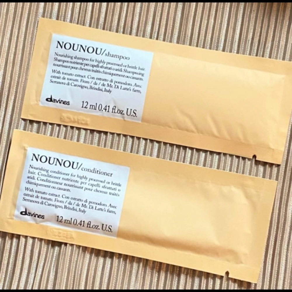 Davines NOUNOU Shampoo Conditioner 12ml 0.41oz Packets